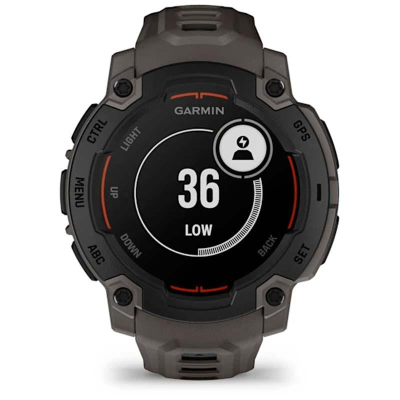 Garmin Instinct E 45mm Negro con Correa Carbón - energía