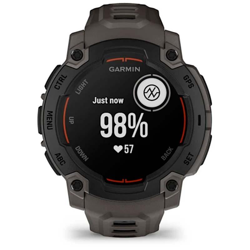 Garmin Instinct E 45mm Negro con Correa Carbón - pulsioxímetro
