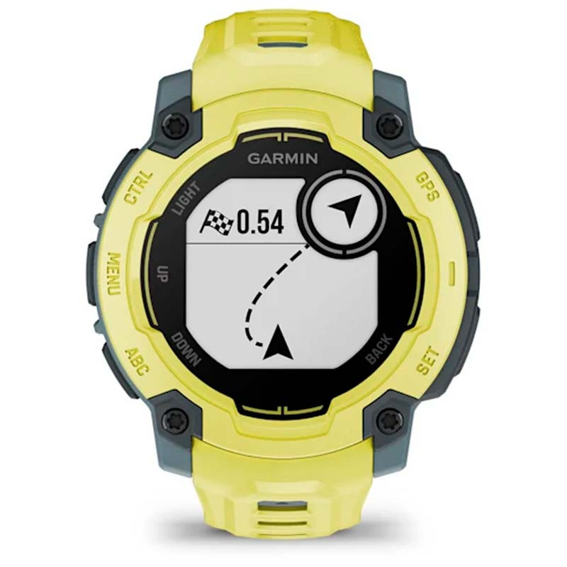 Garmin Instinct E 45mm Jaune avec Bracelet Jaune - GPS intégré