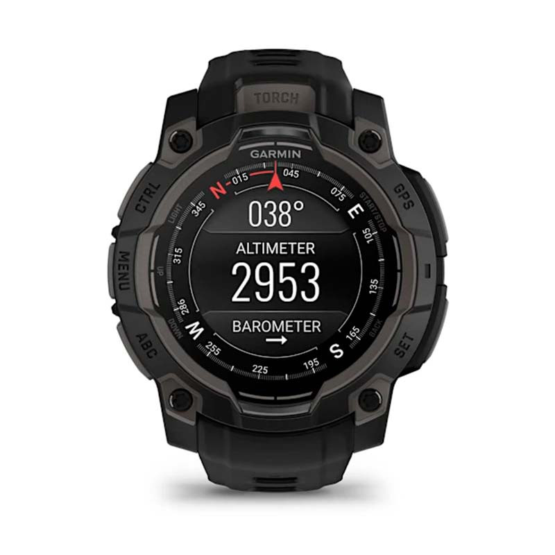 Garmin Instinct 3 AMOLED 45mm Negro con Correa Negra - altímetro y barómetro