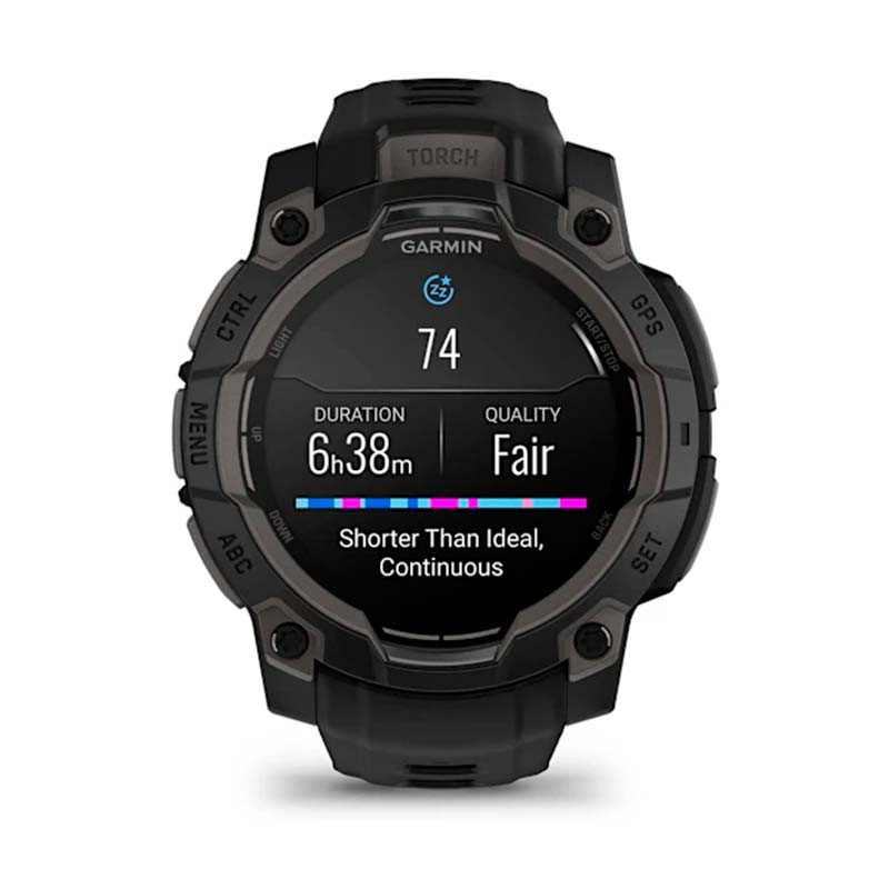 Garmin Instinct 3 AMOLED 45mm Negro con Correa Negra - monitorización del sueño