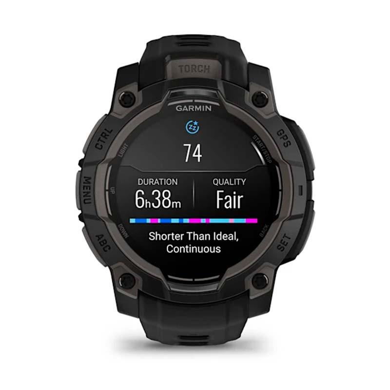 Garmin Instinct 3 AMOLED 45mm Negro con Correa Negra - monitorización del sueño