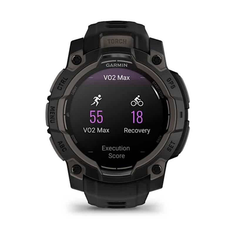 Garmin Instinct 3 AMOLED 45mm Negro con Correa Negra - VO2 Max