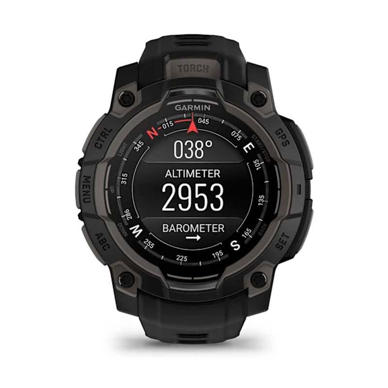 Garmin Instinct 3 AMOLED 50mm Negro con Correa Carbón - altímetro y barómetro