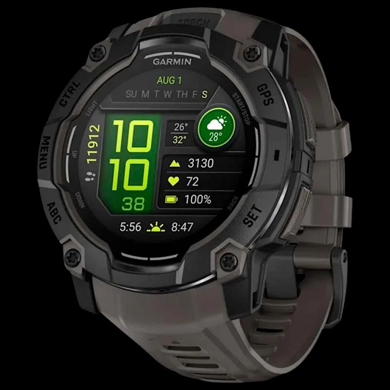 Garmin Instinct 3 AMOLED 50mm Negro con Correa Carbón