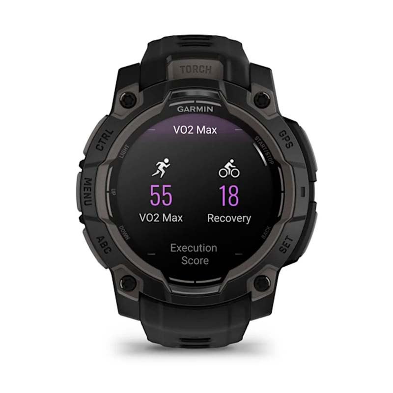 Garmin Instinct 3 AMOLED 50mm Verde com Bracelete Cinzento - VO2 Max