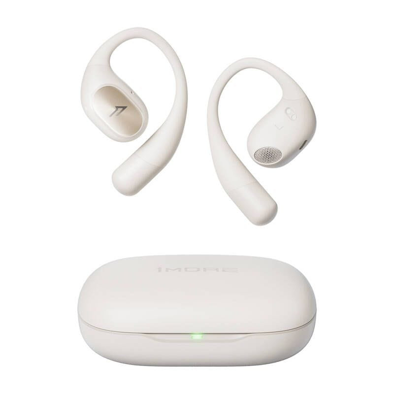 1MORE S31 OPEN White - Imagem de auriculares Bluetooth com estojo de carregamento