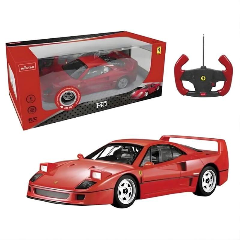 RASTAR R/C 1:14 Ferrari F40 Coche Radiocontrol Rojo, imagen con la caja