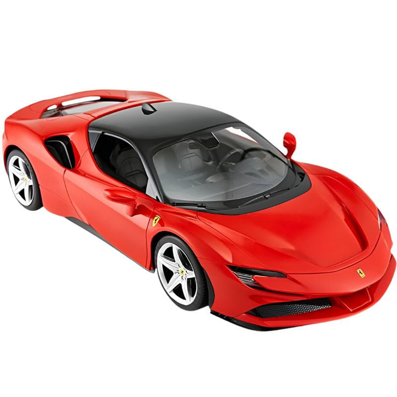 RASTAR R/C 1:14 Ferrari SF90 Stradale Voiture radiocommandée rouge, vue latérale avant gauche