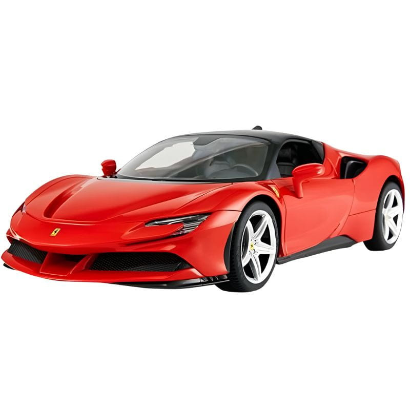 RASTAR R/C 1:14 Ferrari SF90 Stradale Voiture radiocommandée rouge, vue latérale avant droite