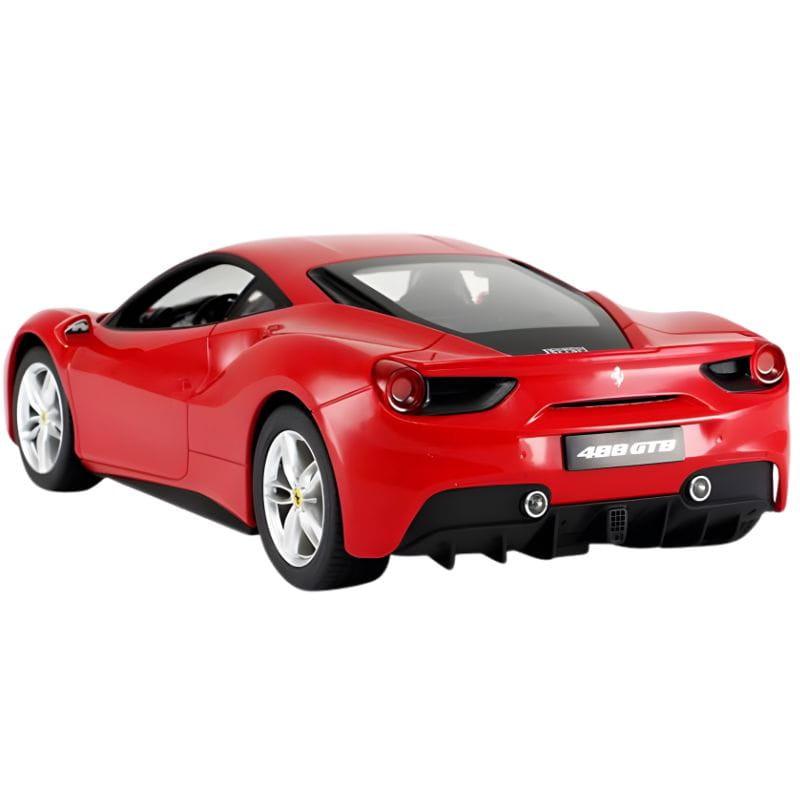 RASTAR 1:14 RC Ferrari 488 GTB Carro de controle remoto vermelho, imagem traseira
