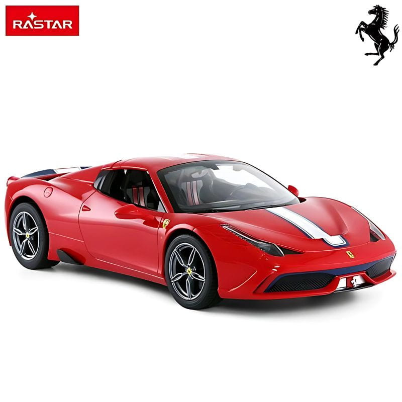Coche Radio control RASTAR 1/14 Ferrari 458 Speciale A - Rojo, imagen lateral