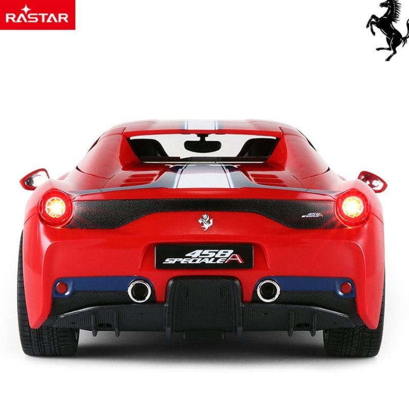 Coche Radio control RASTAR 1/14 Ferrari 458 Speciale A - Rojo, imagen trasera