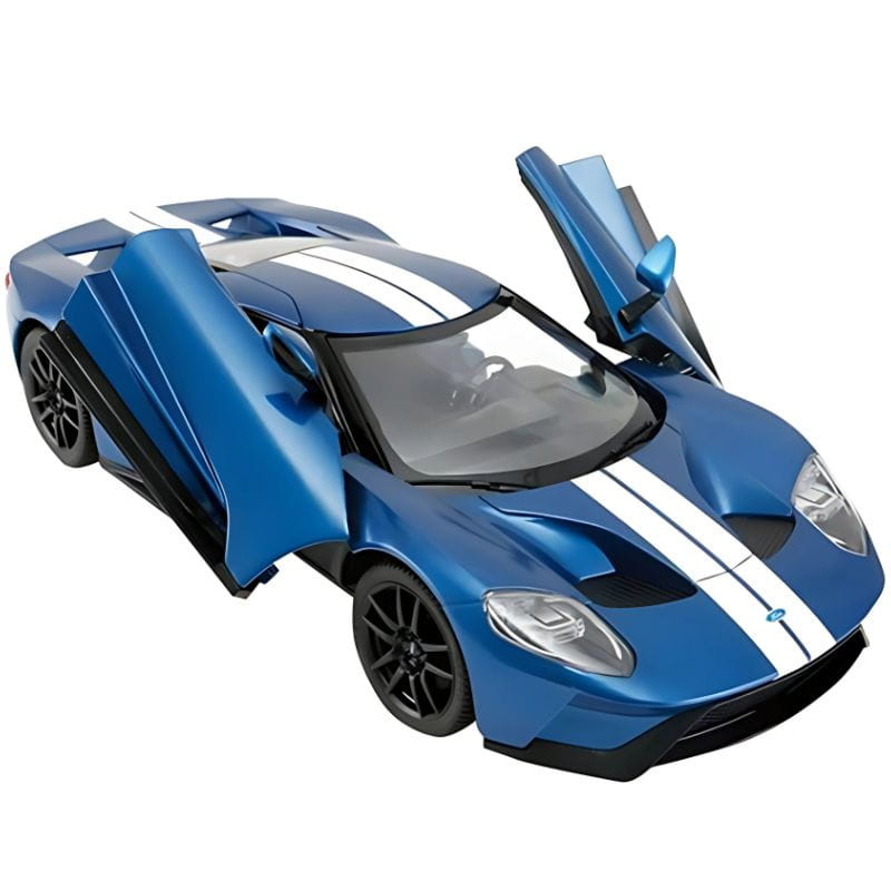  Voiture radiocommandée RASTAR 1/14 Ford GT - Bleue, vue latérale