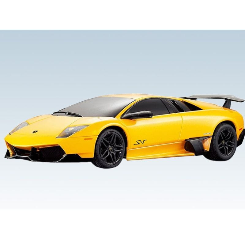 Voiture radiocommandée RASTAR 1/18 Lamborghini LP670-4 Jaune, image réelle