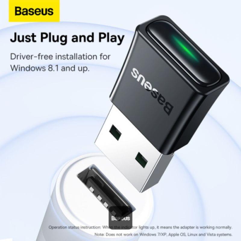 Baseus BA07 - Adaptador Mini Bluetooth para PC conectar y usar