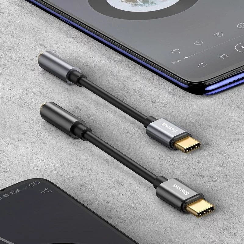  Baseus L54 - Adaptador de audio USB C imagen real