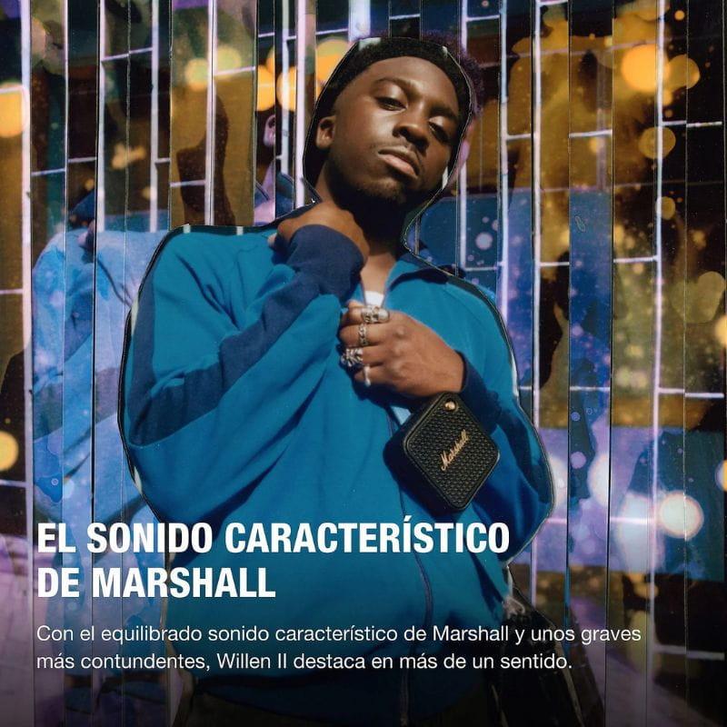 Marshall Willen II Noir laiton image accrochée au sac à dos