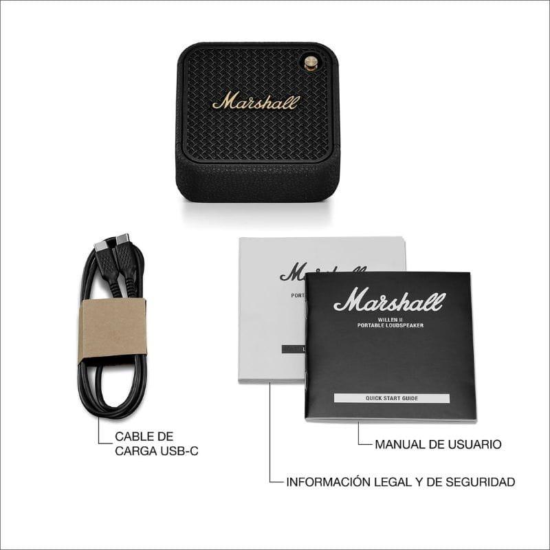 Marshall Willen II Noir laiton  Contenu de l'emballage