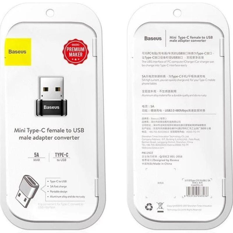 Baseus - Adaptateur USB-C vers USB-A image de la boîte