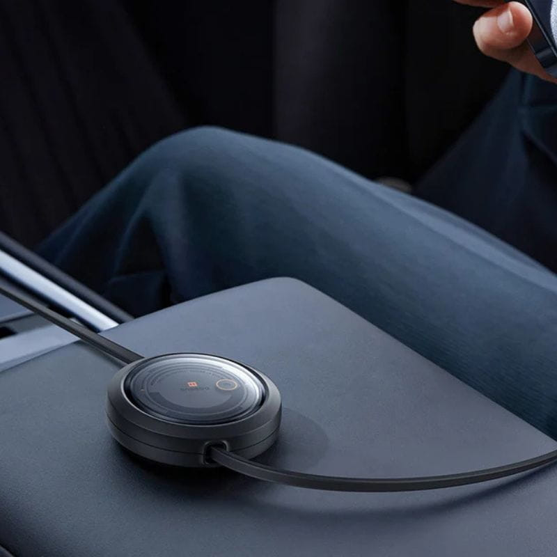 Baseus Free2Draw Negro - Cable USB-C 3 en 1 USB-C/Lightning/Micro imagen en un coche