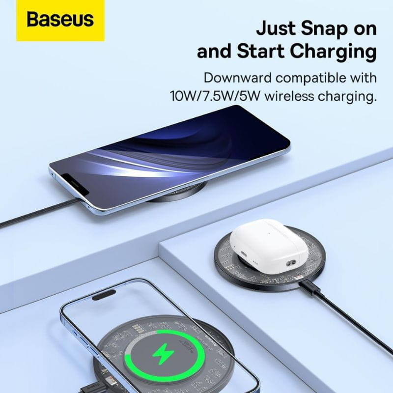  Baseus Simple 2 - Carregador indutivo sem fios imagem a carregar