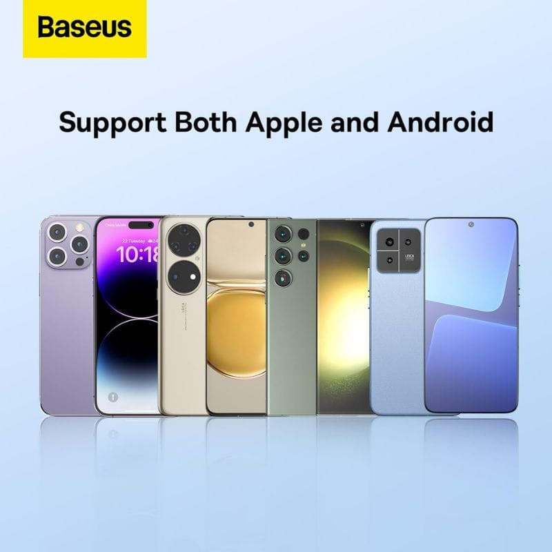  Baseus Simple 2 - Carregador indutivo sem fios compatível com Android e iOS