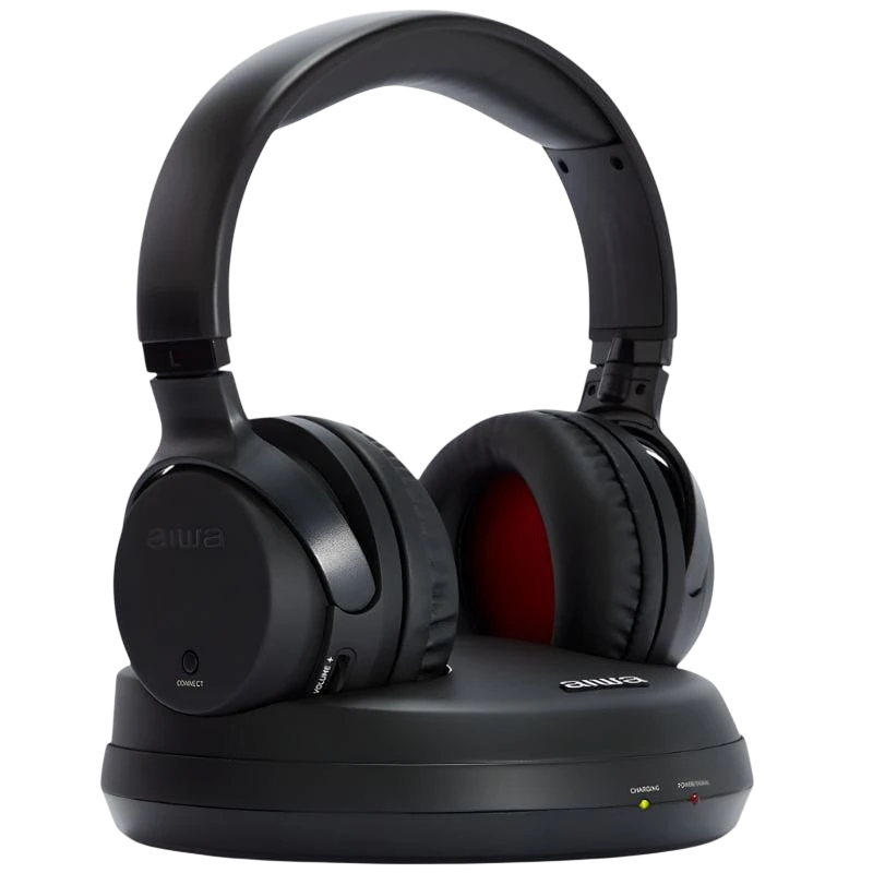 Aiwa WHF-930D/ Radiofrecuencia - Auriculares Hi- Fi Inalámbricos de diadema con base