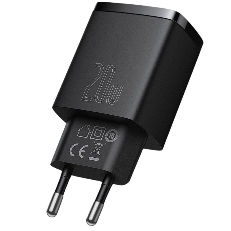 Baseus Compact Quick Charger 20W - Cargador de pared imagen lateral