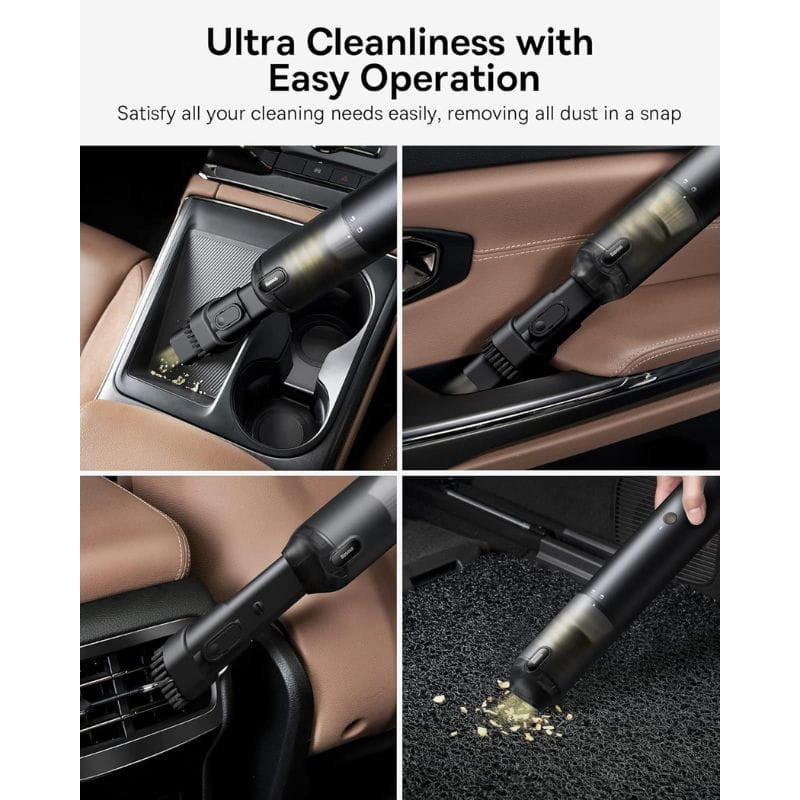 Baseus A3 Negro - Aspiradora de mano para coche, de fácil uso