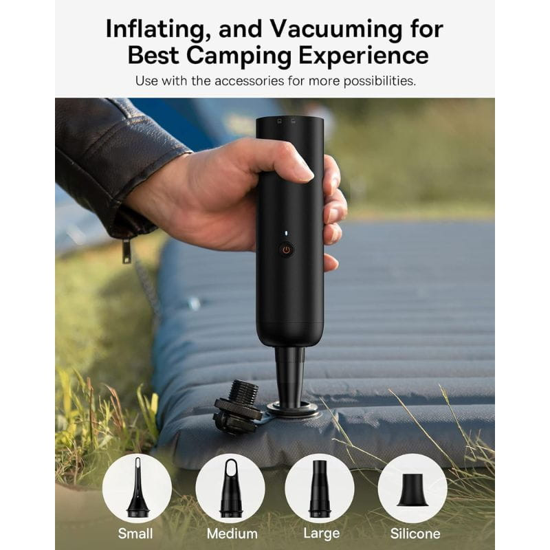 Baseus A3 Negro - Aspiradora de mano para coche, multiusos