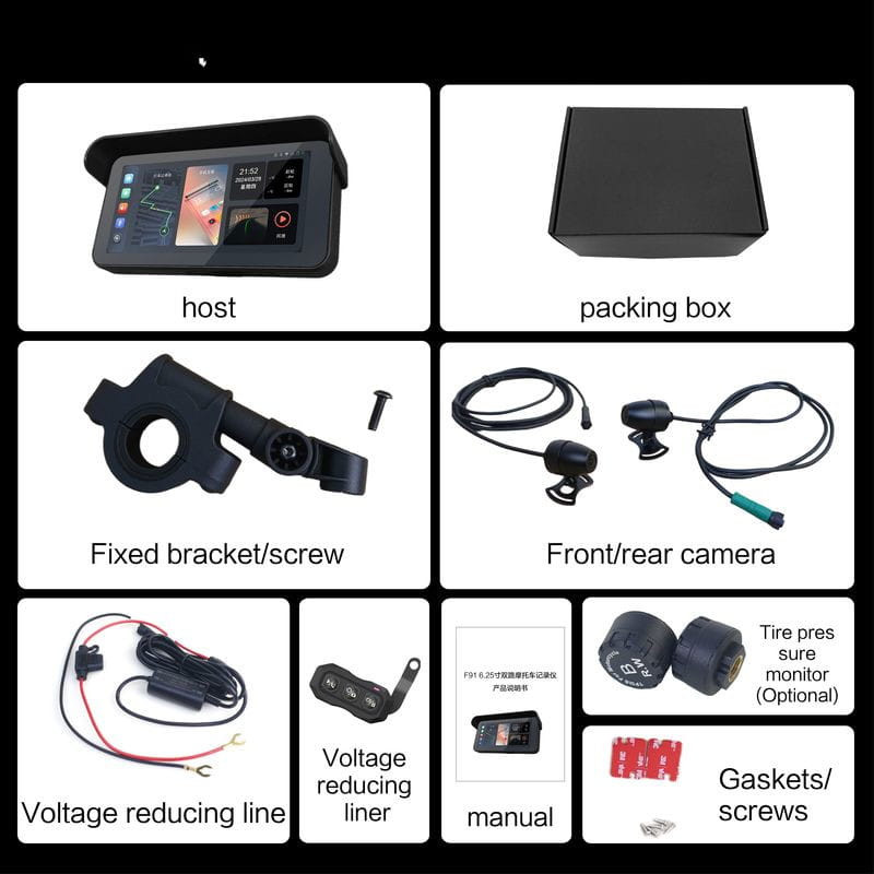 Conteúdo da caixa de GoFuture F91 Kit