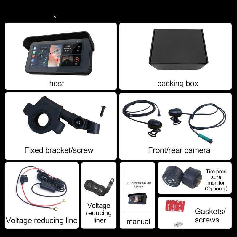 Conteúdo da caixa de GoFuture F91 Kit