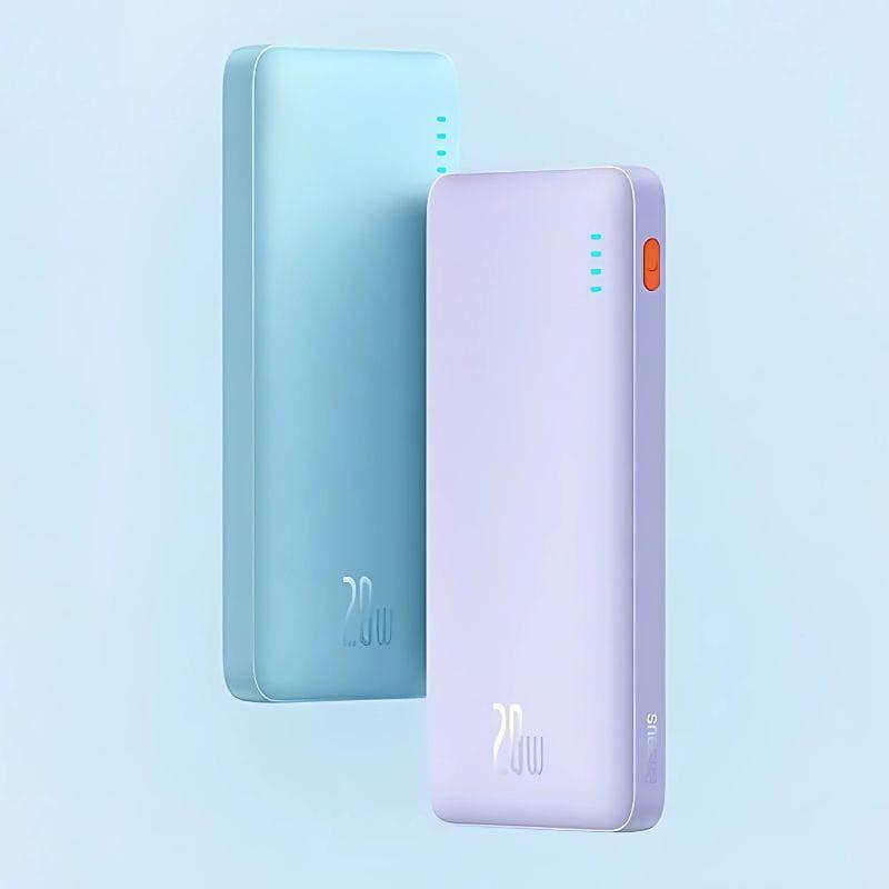 Baseus Airpow 10000 mAh 20W Azul - Power Bank imagem em duas cores