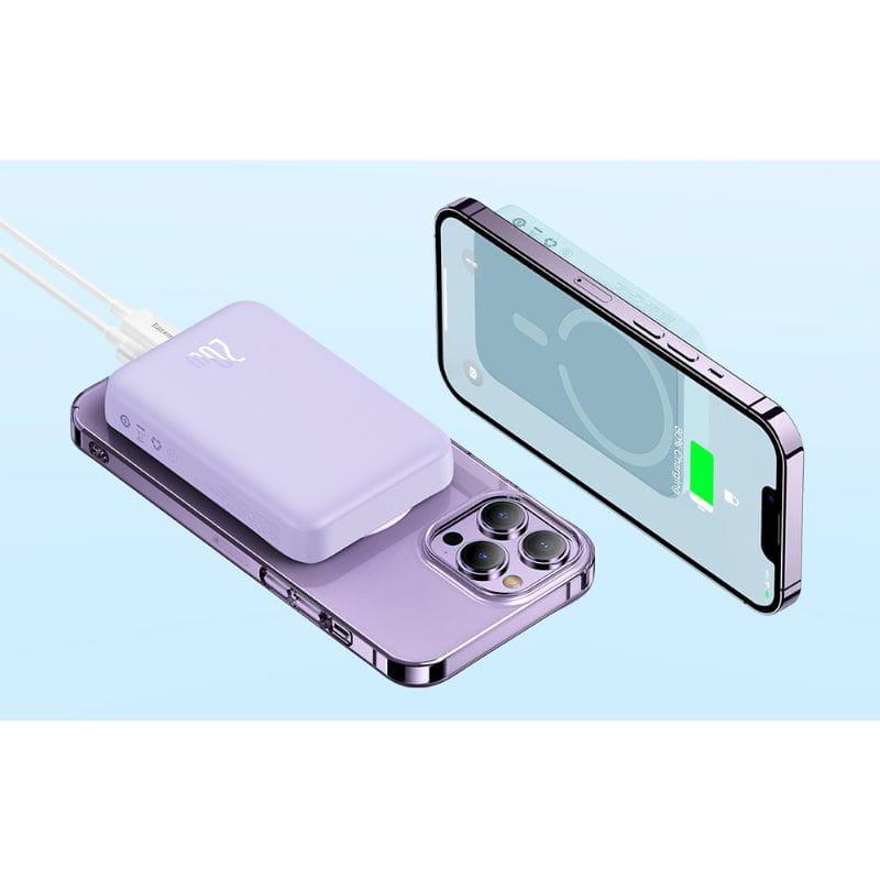 Baseus Mini 10000mAh 20W Violet - Powerbank compatible avec MagSafe image en cours de chargement