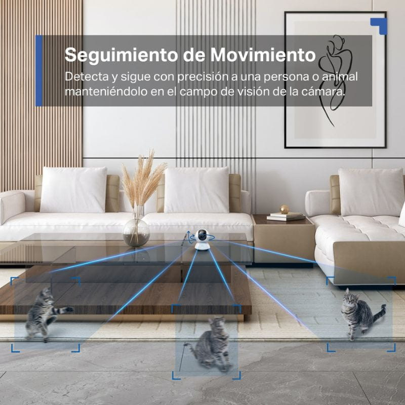 TP-Link Tapo C220 - Cámara de vigilancia Interior 2K. Seguimiento de movimiento.