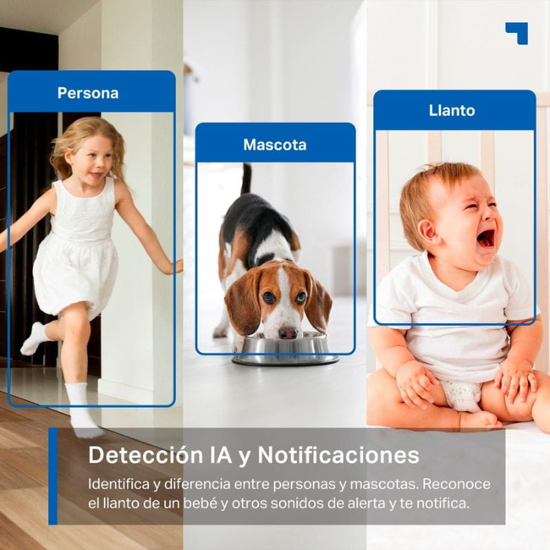 TP-Link Tapo C220 - Cámara de vigilancia Interior 2K. Detección con IA.