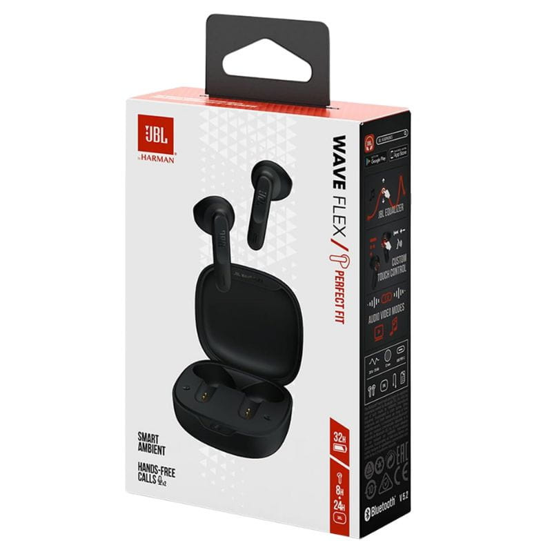 JBL Vibe Flex TWS Bluetooth Negro - Auriculares Inalámbricos imagen de la caja