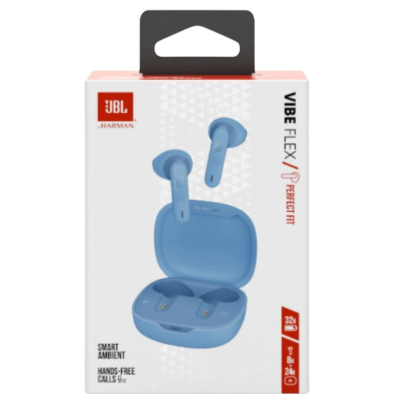 JBL Vibe Flex TWS Bluetooth Azul - Auriculares Inlámbricos imagen de la caja