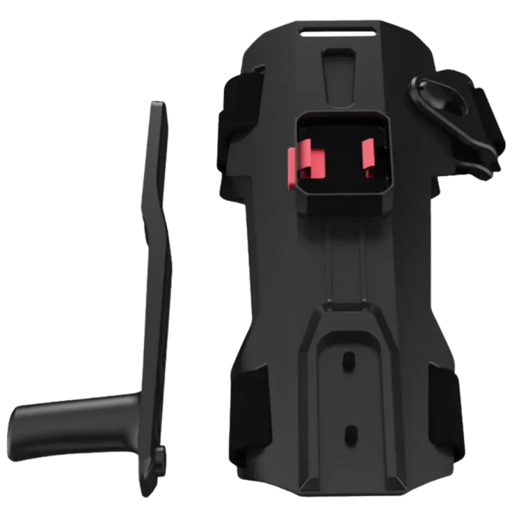 Waydoo Correa de brazo para scooter submarino con base rígida negra, hebilla lateral, cierre rojo de liberación rápida y soporte desmontable ergonómico