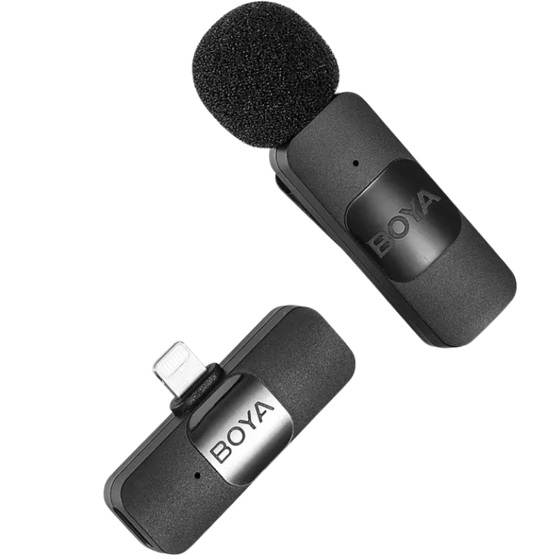  Boya By-v1 Micrófono Lavalier 2.4ghz Conexión Lightning