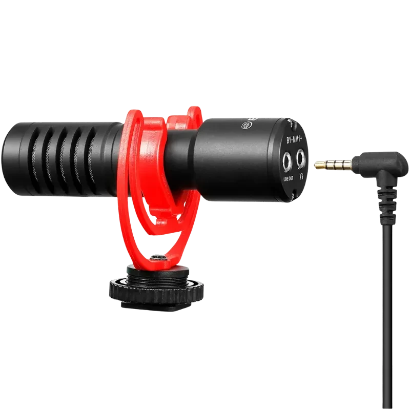 Micrófono para móvil BY-MM1+ de escopeta supercardioide con condensador Electret