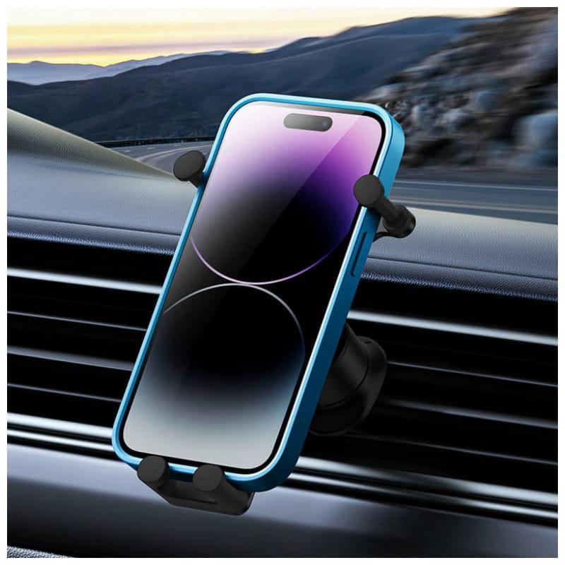 imagen con smatphone del Soporte Baseus Gravity Stable para Rejillas de Ventilación de Coche