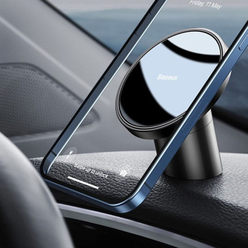 Imagen en el salpicadero del Soporte de smartphone para coche Baseus Neogravity - Imán NdFeB - Rotación 360º