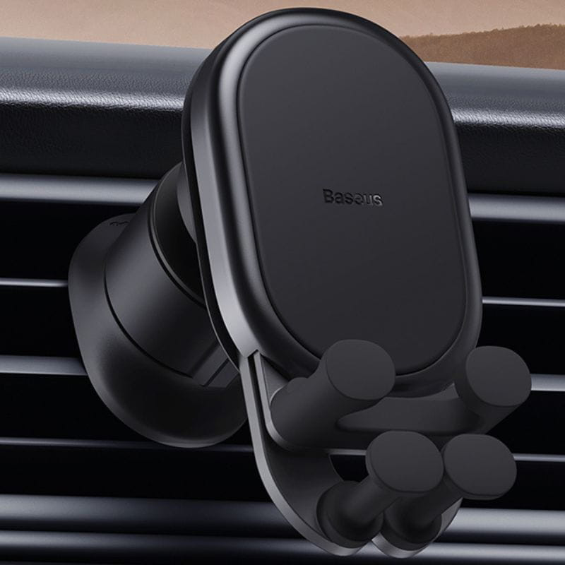 Baseus Pro base de carga inalámbrica para coche imagen colocado en la rejilla