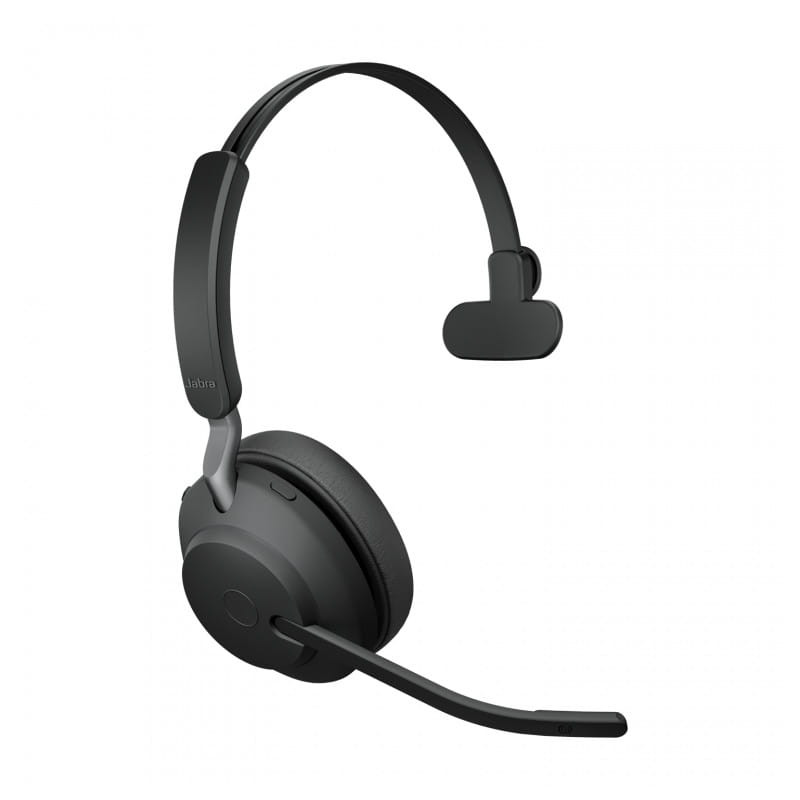 Jabra Evolve2 65 Monoaurales - Auricular Inalámbrico con micrófono imagen lateral con el micrófono