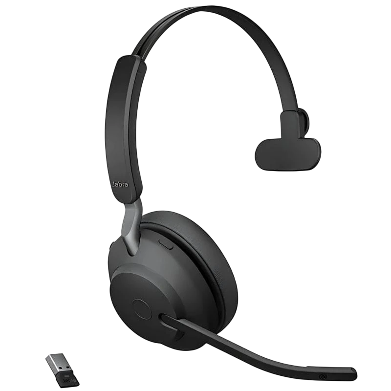 Jabra Evolve2 65 Monoaurales - Auricular Inalámbrico con micrófono