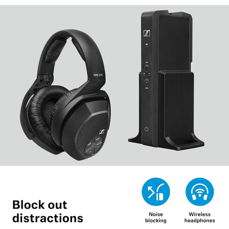 Reducción de ruido de Sennheiser RS175-U Transmisor Negro
