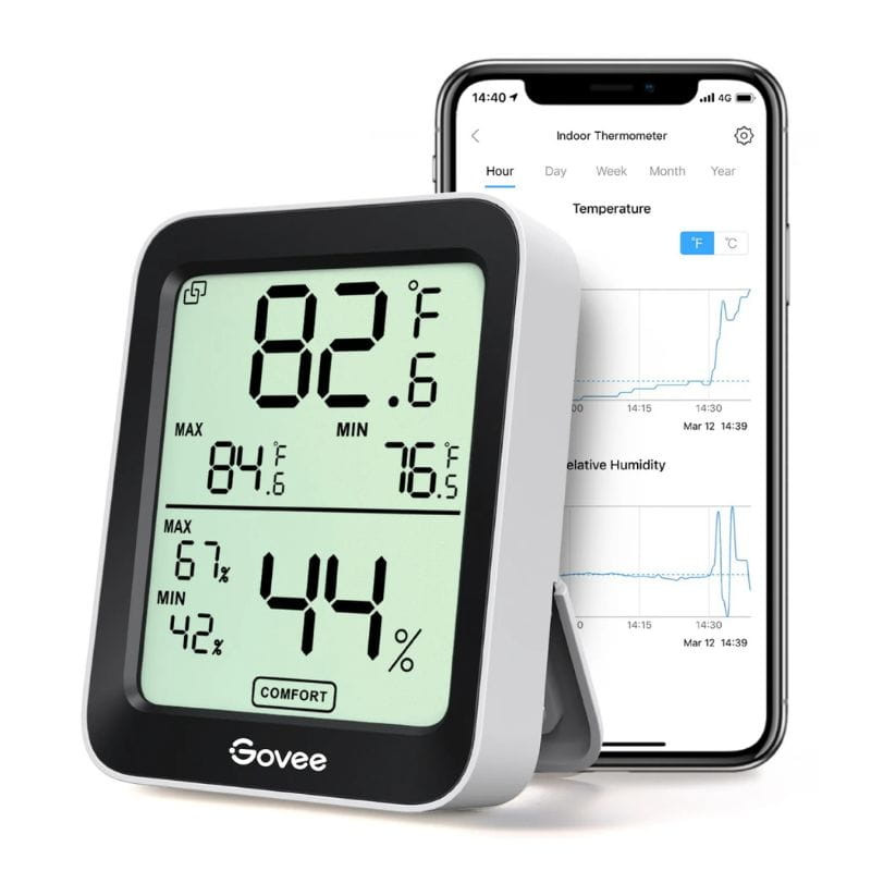 Govee H5075 Bluetooth - Capteur de température et d'humidité, avec application
