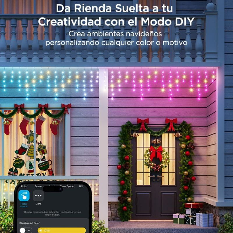 Govee H70D1 Icicle Lights - Éclairage LED, créez des effets à l'aide de l'application